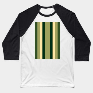 60S Stripes Green Baseball T-Shirt